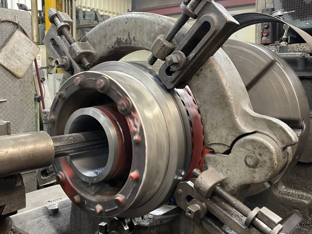 machining rotor bore