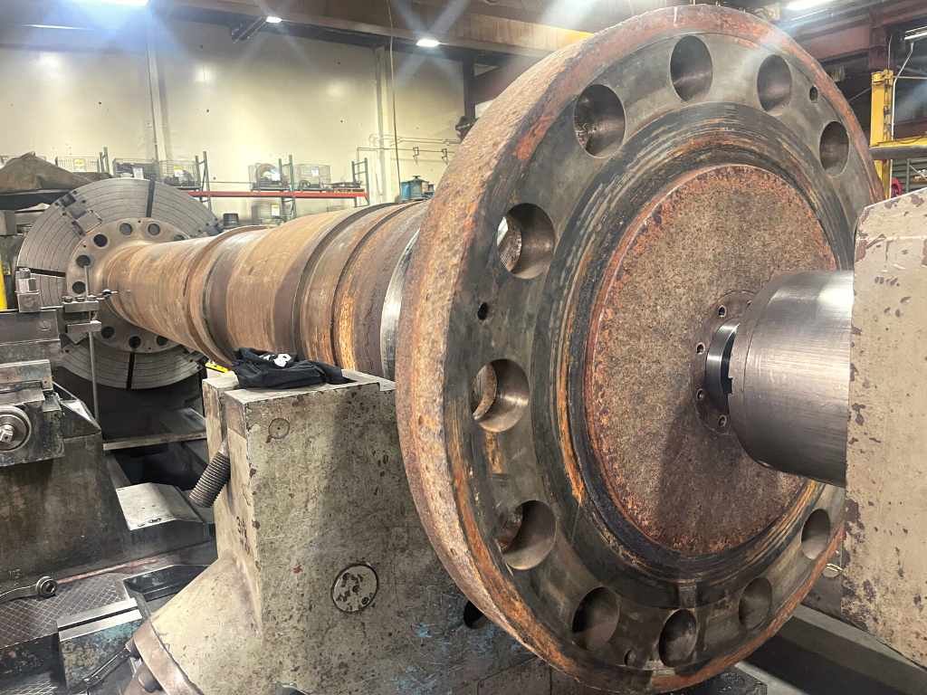 hydro turbine shaft needs repair